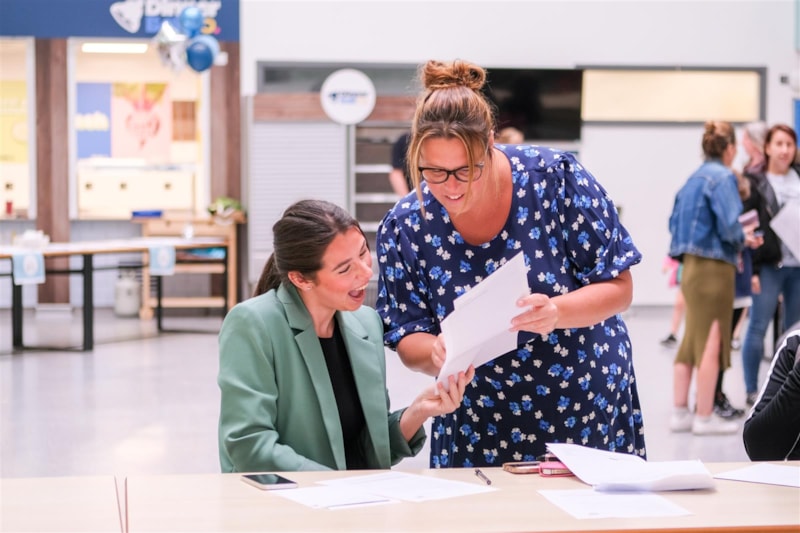 Students celebrate GCSEs at Castle View Academy