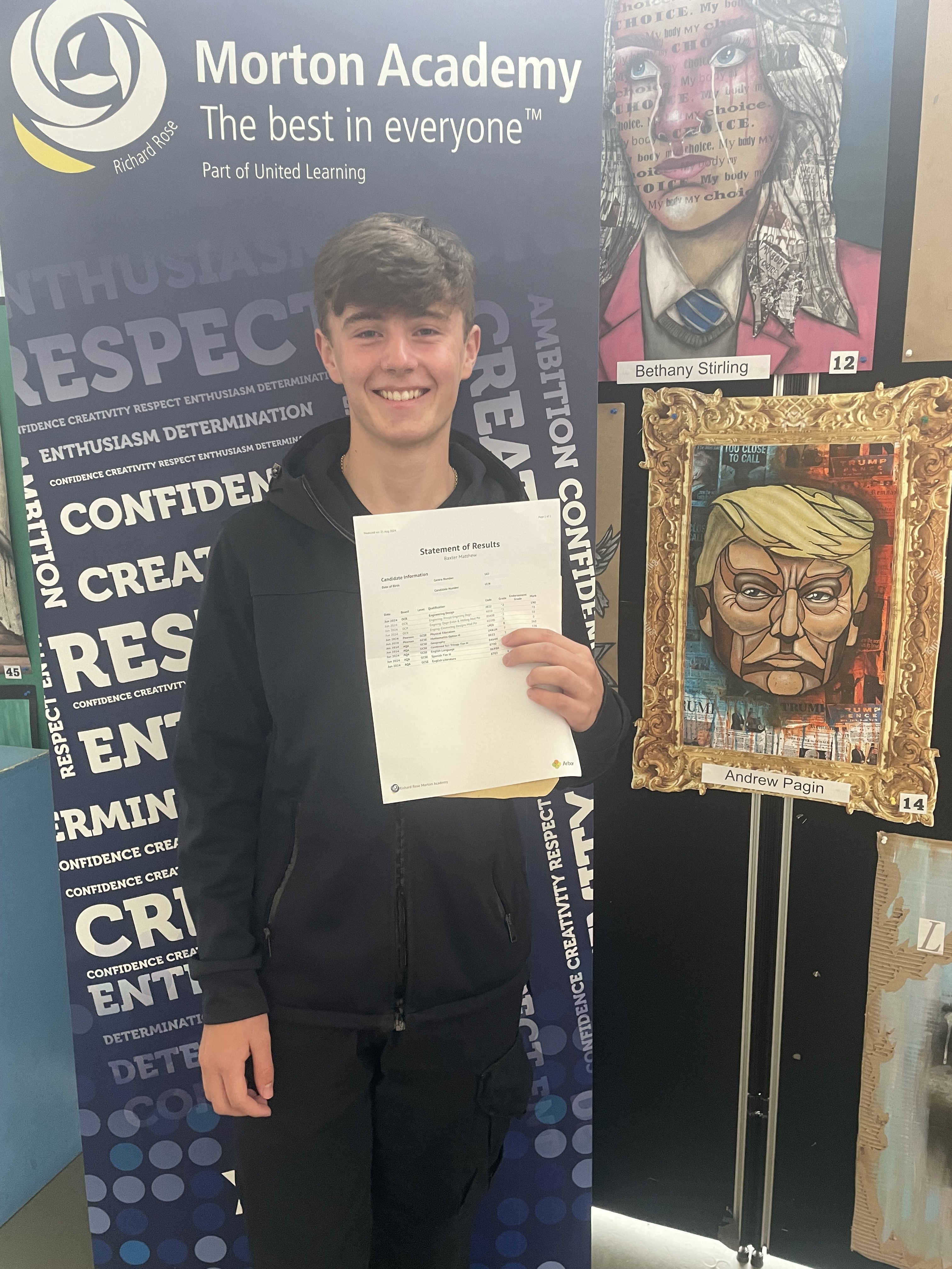 GCSE Joy at Morton Academy