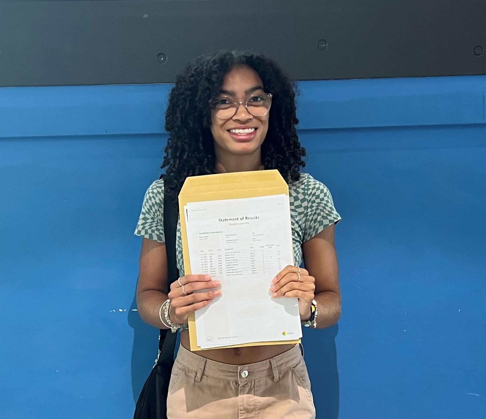 GCSE celebrations at Sheffield Springs Academy