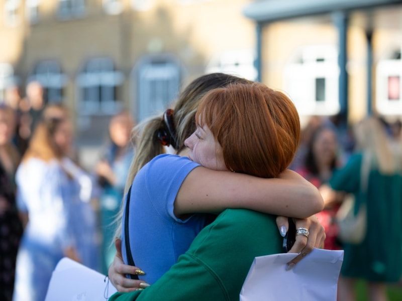 Surbiton High School A Level results day 2023